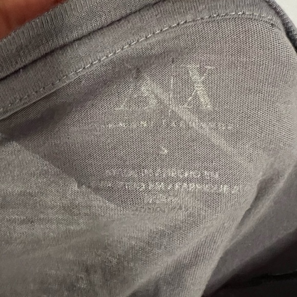 Y2K Armani Exchange Definitely Not Boring Sparkly Graphic Baby Tee Small - Picture 4 of 4